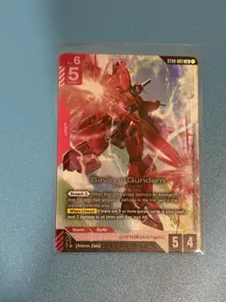 Gundam Card Game Saviour Gundam ST09-003 LR Legend Rare Holo Foil English TCG - Image 1