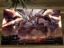 YGO Playmat Odd-Eyes Raging Dragon TCG CCG Pad Trading Card Game Mat Desk Pad - Image 1