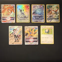 Pokemon TCG Crown Zenith Holo VSTAR 7-Card Lot EN Charizard VSTAR Absol Manaphy - Image 1