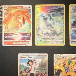 Pokemon TCG Crown Zenith Holo VSTAR 7-Card Lot EN Charizard VSTAR Absol Manaphy - Image 2