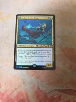 Thrasios, Triton Hero FOIL Commander 2016 MTG LP - Image 1