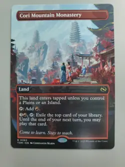 MTG Cori Mountain Monastery Tarkir: Dragonstorm Borderless Rare - Image 1