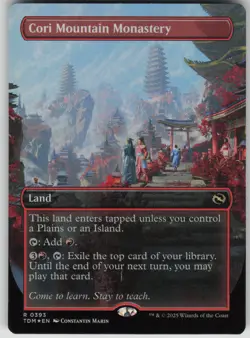 MTG TCG Cori Mountain Monastery (Borderless) R Tarkir: Dragonstorm 393 - Image 1