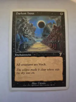 1x Darkest Hour Magic mtg Moderate Play, English 7th Edition x1 - Image 1