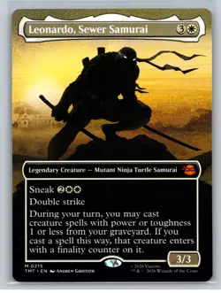 MTG - Teenage Mutant Ninja Turtles #215 Leonardo, Sewer Samurai (Borderless) - Image 1