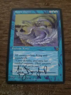 Mystic Decree Signed By Liz Danforth Magic The Gathering - Image 1