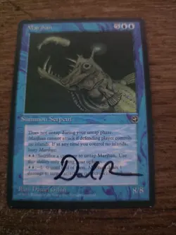 Marjhan Signed By Daniel Gelon Magic The Gathering - Image 1