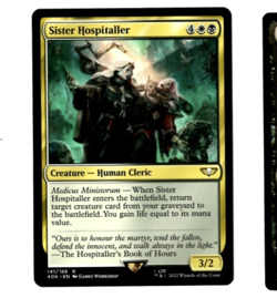 1x Sister Hospitaller Commander Warhammer 40,000 LP mtg - Image 1