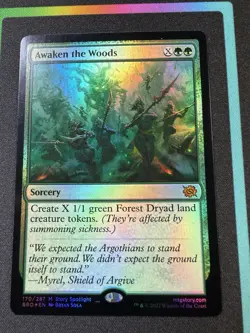 MTG Magic The Gathering Awaken the Woods The Brothers' War Foil 170 - Image 2