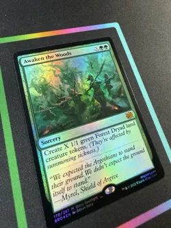 MTG Magic The Gathering Awaken the Woods The Brothers' War Foil 170 - Image 4