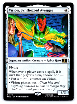 Vision, Synthezoid Avenger - Marvel Super Heroes - MTG - Image 1