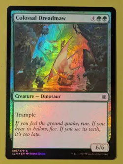 FOIL Colossal Dreadmaw x1 Ixalan 1x MTG Magic the Gathering - Image 1