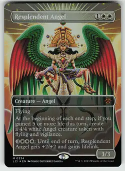 MTG Resplendent Angel (Borderless) Foil The Lost Caverns of Ixalan # 334 LP+ - Image 1