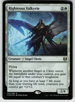 MTG Righteous Valkyrie Foil Kaldheim # 24 NM - Image 1