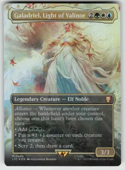 MTG Galadriel, Light of Valinor (Borderless) Foil Commander LOTR #0498 NM - Image 1