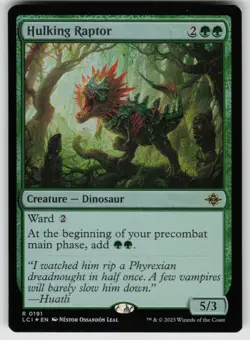 MTG Hulking Raptor Foil The Lost Caverns of Ixalan # 191 NM - Image 1