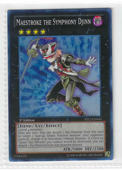 Yugioh! Maestroke the Symphony Djinn - YS12-EN043 - Super Rare - 1st Edition - Image 1