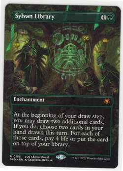 MTG Sylvan Library Special Guests SPG #155 M Borderless NM $SALE$! - Image 1