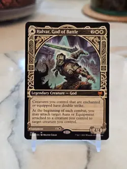 MTG Halvar, God of Battle (Showcase) Kaldheim Regular NM - Image 1