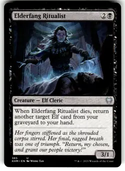 Elderfang Ritualist 385 Uncommon Kaldheim Magic: The Gathering Near Mint - Image 1