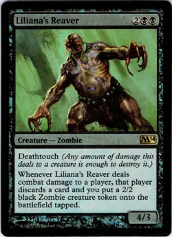 Liliana's Reaver 103 Rare Magic 2014 (M14) Magic: The Gathering Foil LP - Image 1