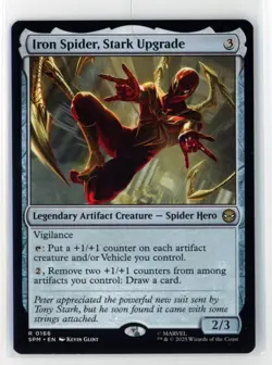 MtG SPM Iron Spider, Stark Upgrade #166 Non-Foil - Image 1