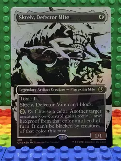 ✨💀 1x FOIL Skrelv, Defector Mite (Showcase) - Phyrexia: All Will Be One NM MTG - Image 1