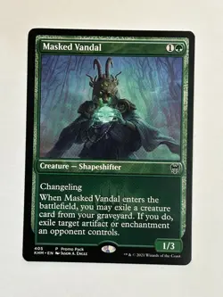 MTG Masked Vandal KHM 405 Nonfoil P Lightly Played - Image 1