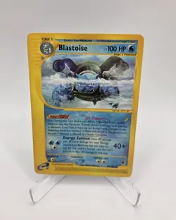 Pokemon TCG Blastoise Card Expedition Base Set Rare Card 37/165 - Image 1