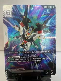 Gundam Card Game Strike Freedom Gundam (EX) EB01-041 LR Eternal Nexus - Image 1