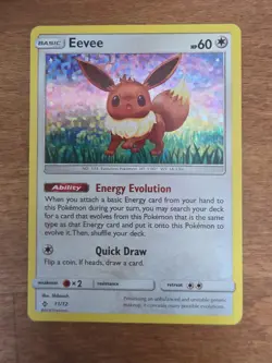 Pokemon Eevee TCG 11/12 Promo Holo Card McDonald's Collection 2018 - Image 1