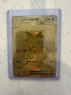 Pokemon Mega Greninja Ex Gold Card Chaos Rising 122/086 w/ Top Loader. - Image 1
