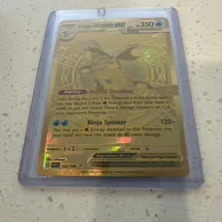 Pokemon Mega Greninja Ex Gold Card Chaos Rising 122/086 w/ Top Loader. - Image 2