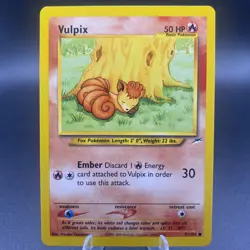 Vulpix 91/105 Neo Destiny - Common Pokemon Card - NM - Image 1