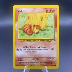 Vulpix 91/105 Neo Destiny - Common Pokemon Card - NM - Image 2