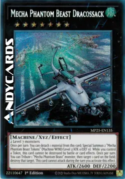 MECHA PHANTOM BEAST DRACOSSACK • Segreta Prismatica • MP25 EN135 • 1Ed • Yugioh! - Image 1