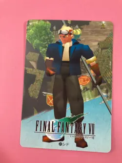 Final Fantasy 7 No.20 Cid card Very Rare BANDAI japanese 1996 F/S - Image 2