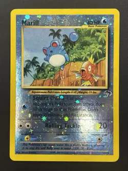 Marill 11/18 Southern Islands Promo Pokemon Card Reverse Holo Foil Rare - Image 2