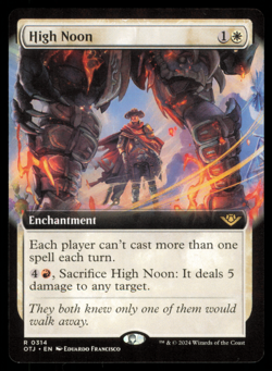 MTG Magic/Gathering Outlaws of Thunder Junction 0314 314 High Noon EXT ART R - Image 1