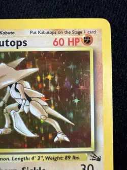 Kabutops Fossil Holo 9/62 Unlimited 1999 Pokemon Card Rare WOTC - LP/MP - Image 4