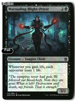 MTG Marauding Blight-Priest [ZNR - 112] LP Foil - Image 2