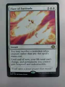 MTG Flare Of Fortitude Modern Horizons 3 0026 Regular Rare - Image 1