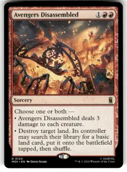 Avengers Disassembled 124 Rare Marvel Super Heroes Magic: The Gathering NM - Image 1