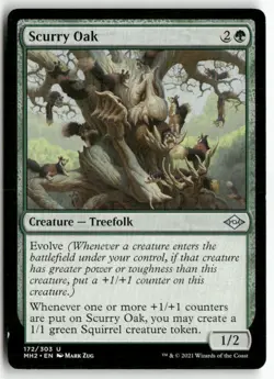 Scurry Oak 172 Uncommon Modern Horizons 2 Magic: The Gathering Lightly Played - Image 1