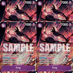 King (Alternate Art) Playset x4 One Piece TCG EB04-031 OPTCG OP14 EB04 - Image 1