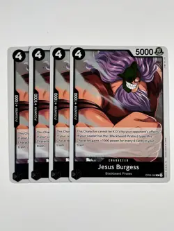 Jesus Burgess Playset - OP09-086 x4 - Emperors in the New World - One Piece TCG - Image 1
