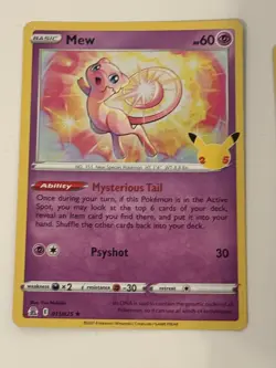 Pokemon Celebrations Mew 11/25 25th Anniversary X5 Cards #2 - Image 2