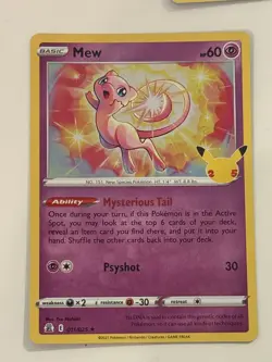 Pokemon Celebrations Mew 11/25 25th Anniversary X5 Cards #2 - Image 4