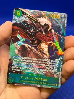 One Piece The Azure Sea’s Seven Dracule Mihawk OP14-119 Alternate Alt Art NM - Image 2
