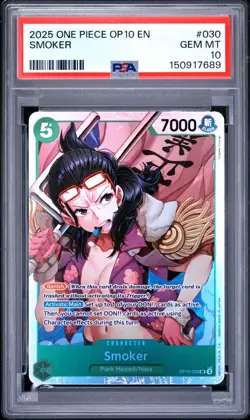 2025 ONE PIECE OP10-ROYAL BLOOD 030 SMOKER PSA 10 - Image 1